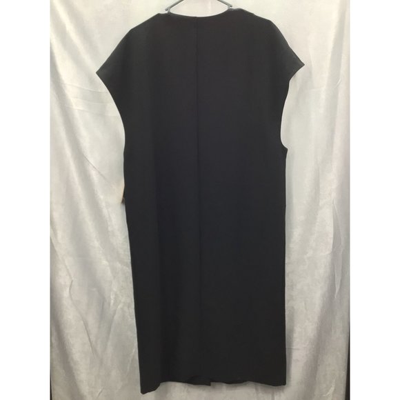 Rachel Rachel Roy Women's Sleeveless Button Front Dress NWT Large Black - Picture 6 of 11